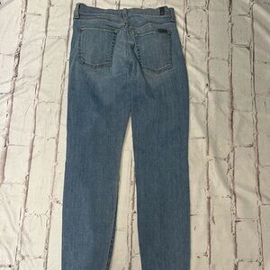 7 For All Mankind Roxanne Light Blue Ankle Jeans
